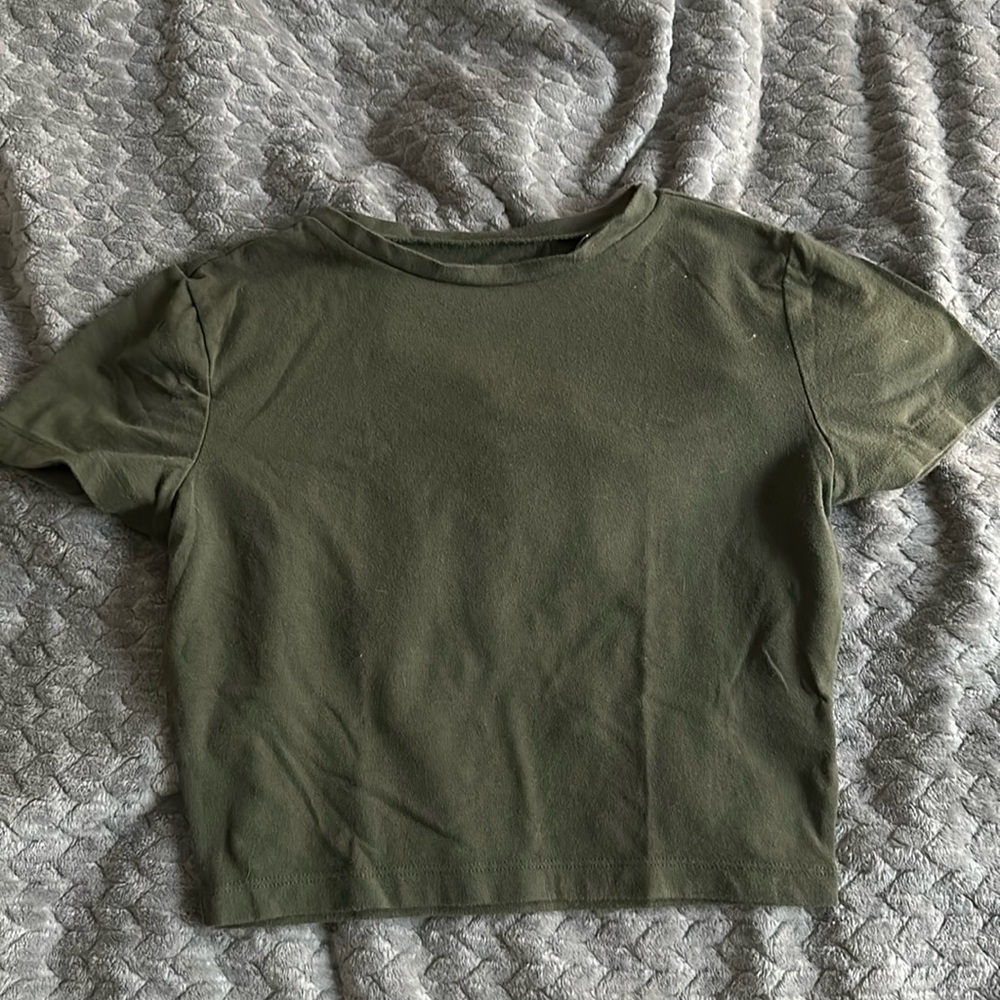 Green Wild Fable crop top